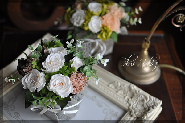 プリザ　プリザーブドフラワー　レッスン　フラワーアレンジ　資格取得