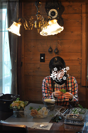 プリザ　プリザーブドフラワー　レッスン　フラワーアレンジ　資格取得