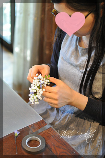 造花 花冠 かすみ草 ウェディング