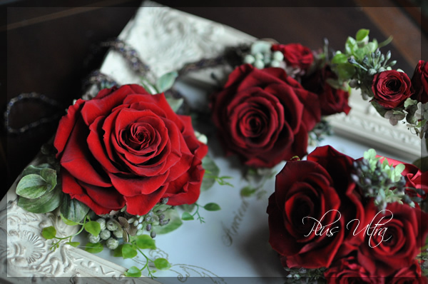 プリザ プリザーブドフラワー ウェディング リストブーケ リストレット ピンク