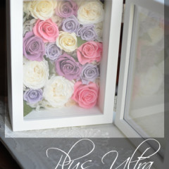 プリザーブドフラワー　結婚　プレゼント 豪華 上品 おしゃれ　可愛い　フォトフレーム