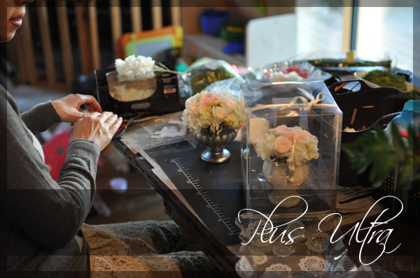 プリザ　プリザーブドフラワー　ヘッドパーツ　リメイクプレゼント