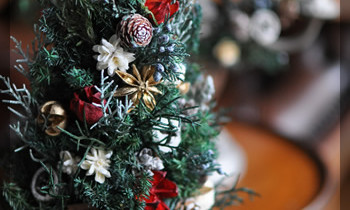 クリスマスツリー　プリザ　プリザーブドフラワー　リース　クリスマスリース　可愛い