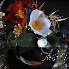 しめ縄飾り　お正月飾り　ごぼう〆　造花