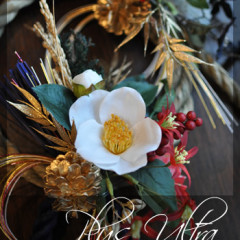 しめ縄飾り　お正月飾り　ごぼう〆　造花