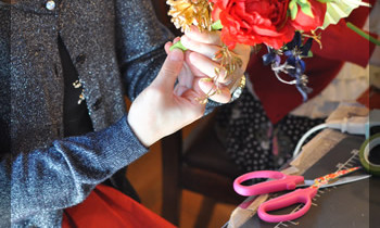 しめ縄飾り　お正月飾り　ごぼう〆　造花