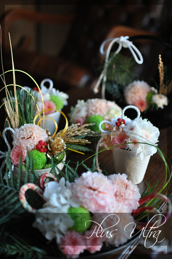 お正月飾り プリザ プリザーブドフラワー 菊