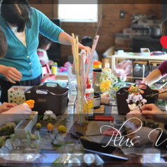 プリザ　プリザーブドフラワー　造花　レッスン　フラワーアレンジ　可愛い　手づくり