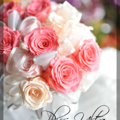 プリザ　プリザーブドフラワー　ウェディングブーケ　可愛い 豪華 上品 おしゃれ　シェアブーケ