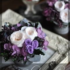 プリザ　プリザーブドフラワー　カッコいい　シック　大人　シャビー　おしゃれ　アンティーク