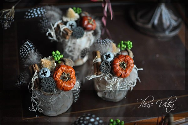 プリザ プリザーブドフラワー ドライフラワーハロウィン かぼちゃ