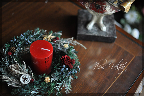 プリザ　プリザーブドフラワー　ドライ　クリスマスリース