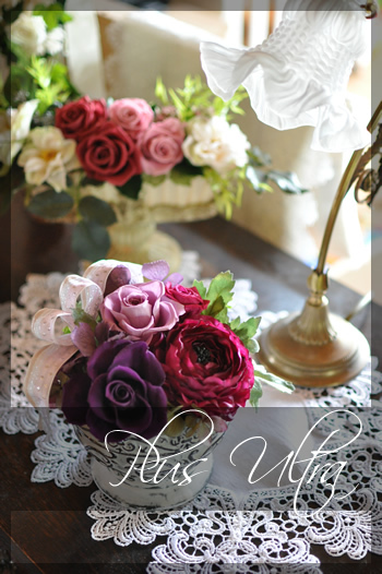 プリザーブドフラワー　造花　豪華　可愛い　手づくり　シック　大人　シャビー　おしゃれ　アンティーク　母の日　プレゼント