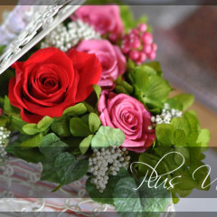 プリザーブドフラワー　造花　豪華　可愛い　おしゃれ　ピアノ　ワイヤー