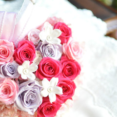 プリザーブドフラワーバックブーケ・ボールブーケ・バレッタ・リストレット