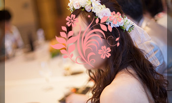 造花　花冠　リストレット　結婚式