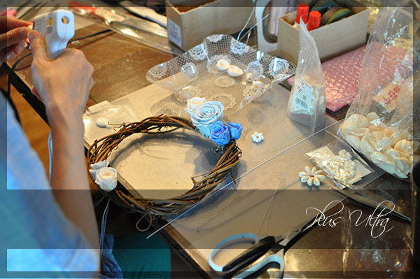 プリザ　ブルー　サマーリース　貝